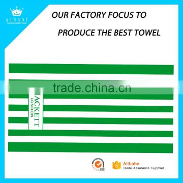 China Factory 100% Cotton Velour Reactive Printed Custom Logo Promotional Beach Towel