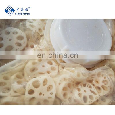 Sinocharm BRC-A approved New Crop  Salted Lotus Roots Slices