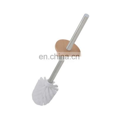 Eco Friendly Natural Wood Sheet Metal Handle Sanitary Set Toilet Brush With Toilet Brush Holder Head At Wholesale Price