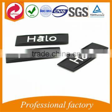 Professional custom 3d rubber patch for garment