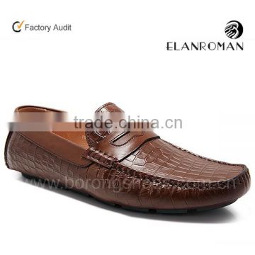 Newest leather boat shoes penny loafer shoes men