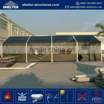 Top selling 650g/sqm PVC coated fabric side wall cover german military tents