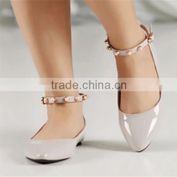 Multifunctional women dress shoes ladies leather soles flat shoes for wholesales XT-DA0920