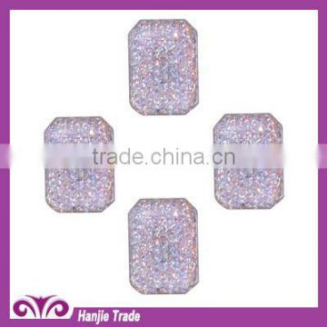 Wholesale Faceted Flatback Epoxy Resin Costume Buttons