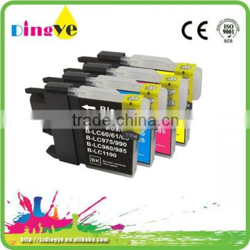printers compatile ink cartridge for brother LC11/16/38/61/65/67/980/990/1100BK LC39/60/975/985BK