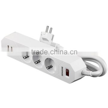 pass TUV Certifications socket,	usb 3 port ac socket, for samsung usb charger with socket