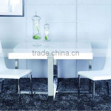 simple style square MDF dining table set