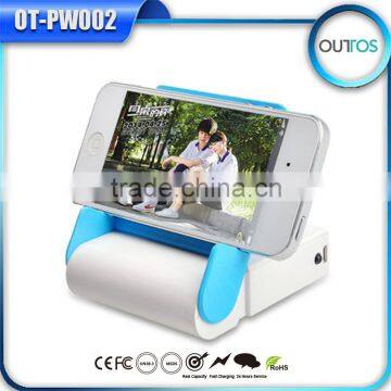 10400mah power bank with mirror and cell phone holder for women