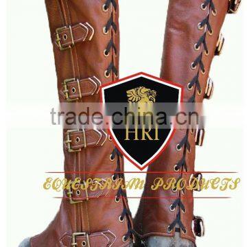 Leather spainish Half chaps&Gaiters / Horse Riding Geniun Leather Half Chaps / Horse Riding Natural Leather Half chaps/Gaiters