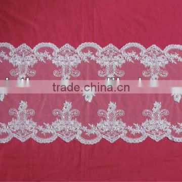 Guangzhou Wedding Table Runner WIth Beads And Cord White