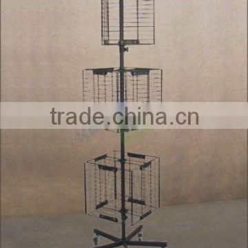 universal metal wire floor spinning stand for different situations