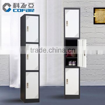 China Alibaba Customer Size 3 Door Steel Wardrobe Cabinet