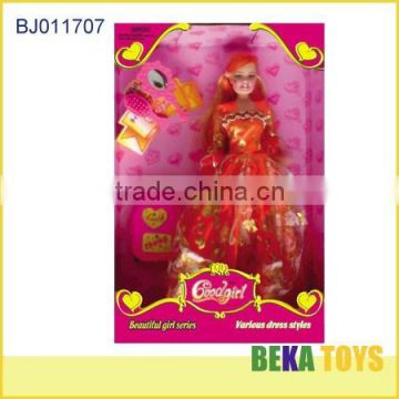 travel pack roca princess lovely girl with beautiful doll with her luggage