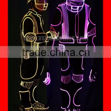 programmed Optic Fiber tron dance Costumes, Adult fiber optic costume