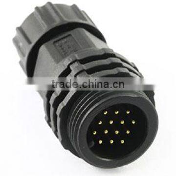 middle 5pins 20amp female plug, screw type ip68 waterproof connector