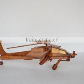HELICOPTER CRAFT MODEL, WOOD DECORATIVE CRAFT OF VIETNAM, HANDICRAFT PRODUCT