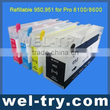 Refillable 950/951 for hp 8600/8100
