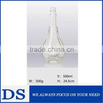 500ml wine glass bottle alchohol glass bottle