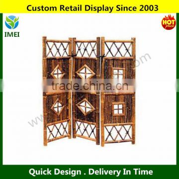 Black Bamboo Screen Divider - Three 18" Panels YM5-1536