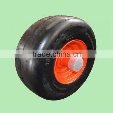 13 x5.00-6 rubber wheel with smooth tread for zero turn radius commercial mowers