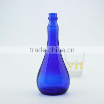 Screw Cap Sealing Type and Glass Material antique cobalt blue water bottles