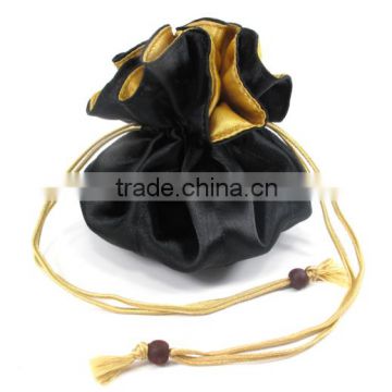 satin jewelry pouch with Drawstring Closure