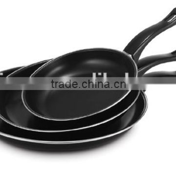 3pcs Carbon steel non-stick fry pan set with bakelite handle