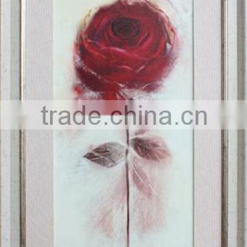 Nice red rose canvas prints picture frames wholesale