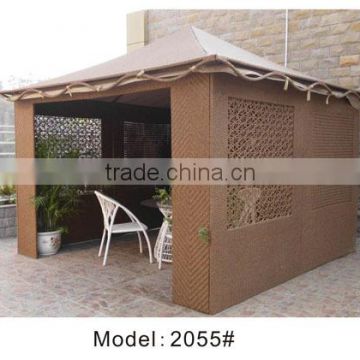 Rattan/wicker sun shelter house camping tent garden storage house garden canopy and canopy