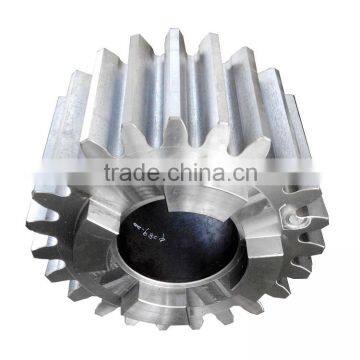 Final drive helical bevel reduction gear