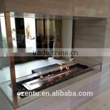 safe,automatic,moden bio ethanol fireplace with remote control