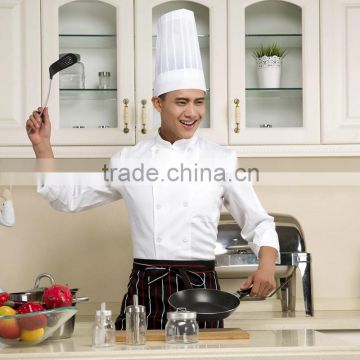 White customized with good quality double breasted chef chief master uniform