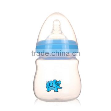 2015 New Design Customized Silicone Baby Bottle Nipple Newborn Breastfeeding Bottles