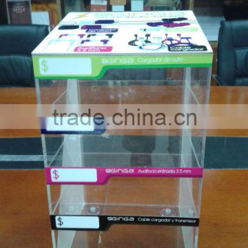 Plexiglass Phone accessories display Stand China manufactory