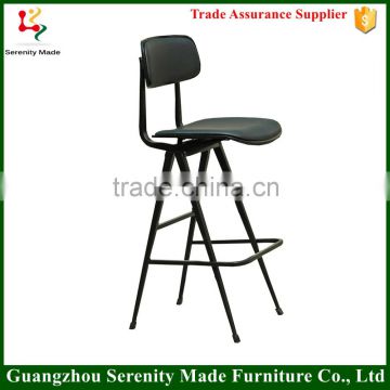 Matel bar stool high chair price with PU seat