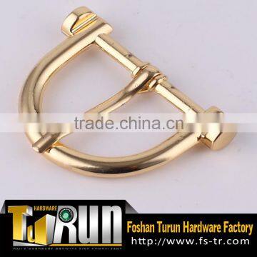 High quality light gold metal brass shoe buckle