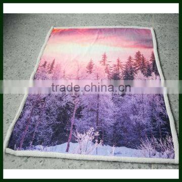 Amazing Digital Trees Graphic Printed Throw Blanket