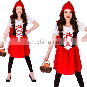 Girls little red riding hood fancy dress costumes kids funny carnival costume FC2188