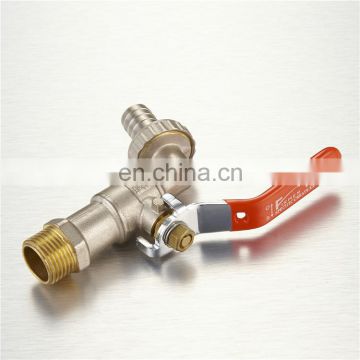 Brass electroplated manual long handle faucet ball valve brass