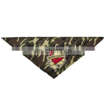 hot sale high quality custom printed multicolor fashion military dog bandana clothes