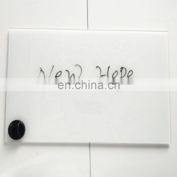 Tempered glass white board for office&school with factory low price