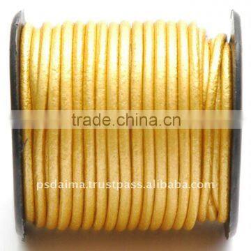 9mm Round Leather Cord From PS Daima / Round Leather Cord 9 mm