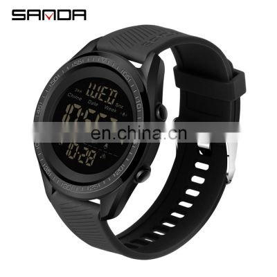 Sanda 6013 Big Screen Sport Dual Display Wrist Luxury Fitness Men Watch Other Quartz Digital Watches