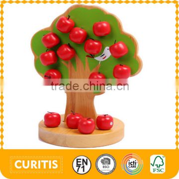 2016 Hot Sale Bead Toy High Quality Wood Apple Tree Wood Beads Toys For Children