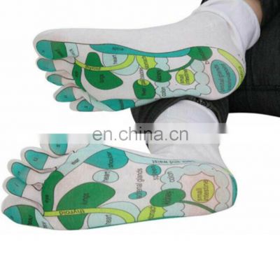 95% Cotton 5% Spandex Reflexology Zones Reflexology Gloves Marked Foot Massage Reflexology Socks