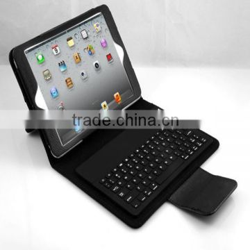 Made In China Wrieless Bluetooth Leather Keyboard Case For IPad mini