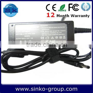 Hot!!!netbook power supply for ASUS 12V 3A 36W 4.8*1.7mm