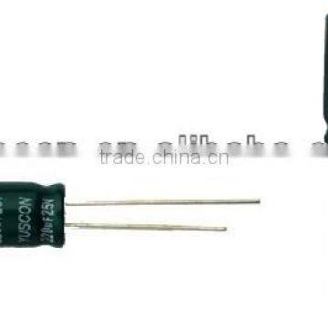 2.2uF 100V aluminum electrolytic capacitor