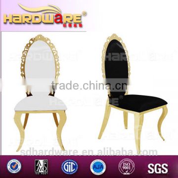 CHINA FOSHAN FURNITURE FLOWER SHAPE BACK DINING CHAIR FOR WEDDING