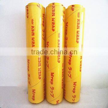 preservative film/13mic clear food wrap/plastic wrap smooth and flat